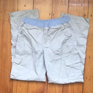LL Bean Girls Cargo Pants Elastic Waist Sz 16